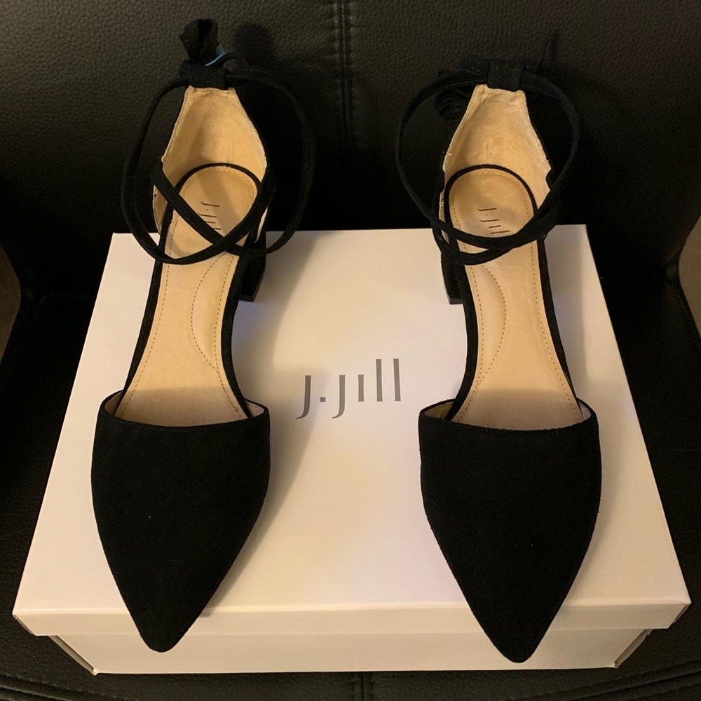 Zelda Block-Heel D’Orsay Pumps